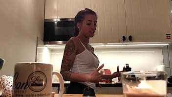 Ideal pokies on the kitchen cam, braless sylvia and her astounding teats